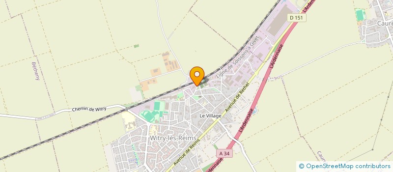 localisation de l'entreprise SCI CCML  WITRY-LES-REIMS