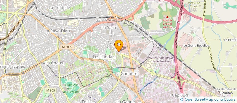 localisation de l'entreprise SCI CCMR  CLERMONT-FERRAND