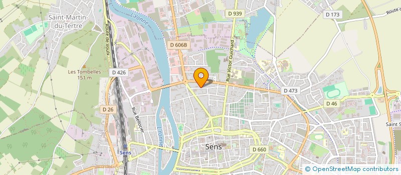 localisation de l'entreprise SCI CCMS  SENS