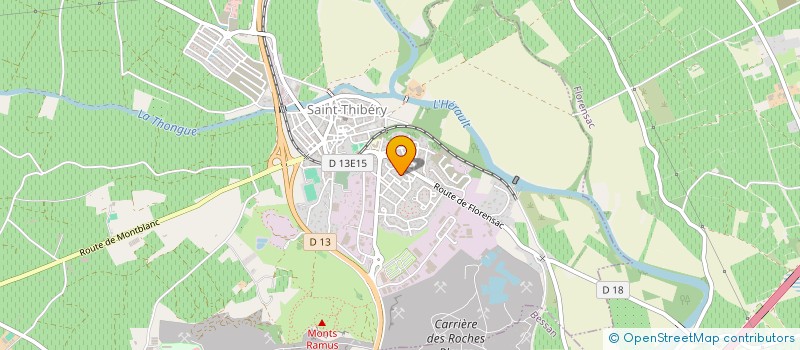 localisation de l'entreprise SCI CCPH  SAINT-THIBERY