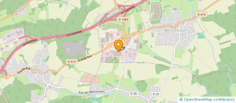 localisation de l'entreprise SCI CCPI à BESSONCOURT