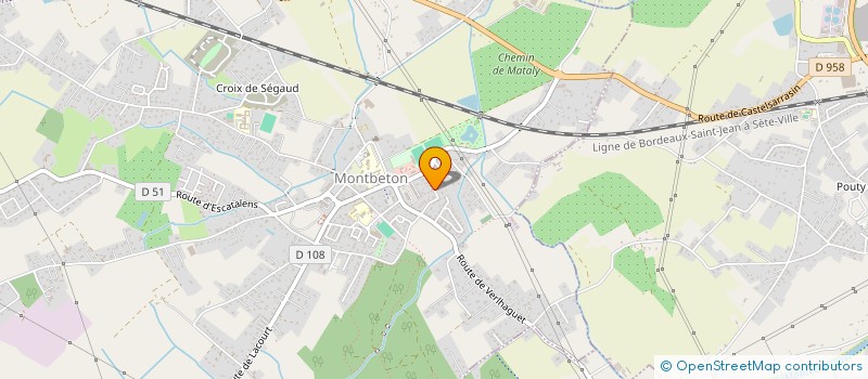 localisation de l'entreprise SCI CCR  MONTBETON