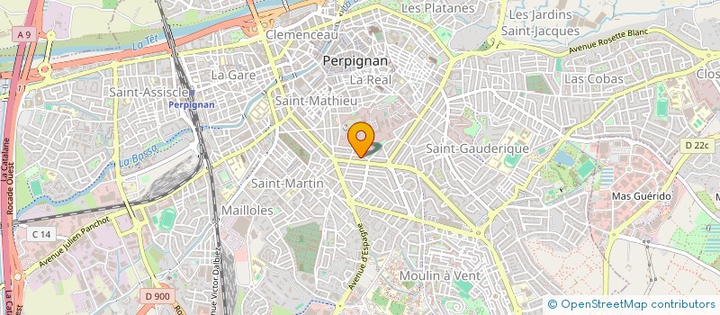 localisation de l'entreprise SCI CCS  PERPIGNAN