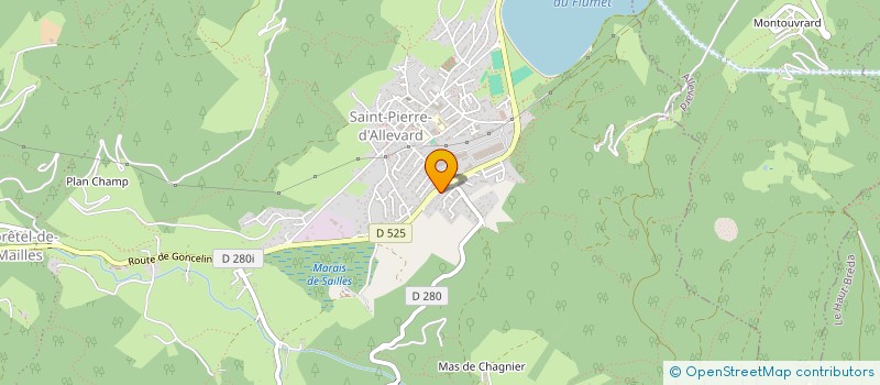 localisation de l'entreprise SCI CCS  TENCIN