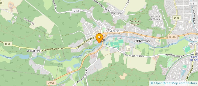 localisation de l'entreprise SCI CCT  CHEVREUSE