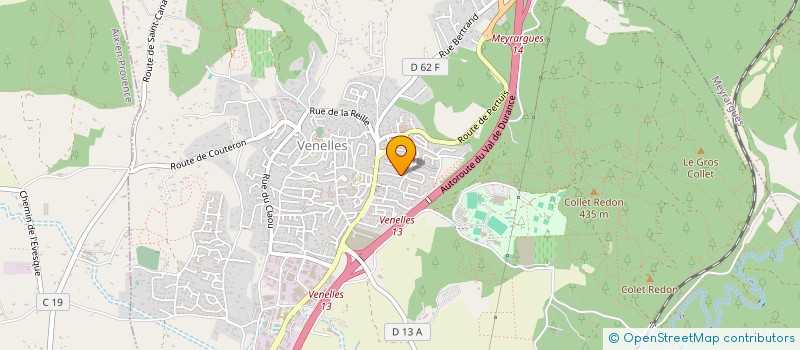 localisation de l'entreprise SCI CCVB  VENELLES