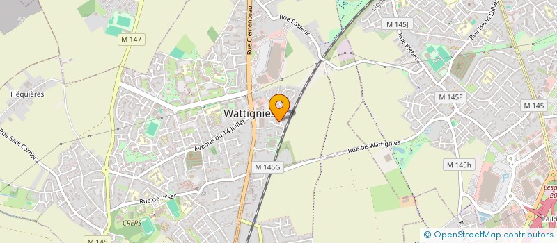 localisation de l'entreprise SCI CCWH  WATTIGNIES