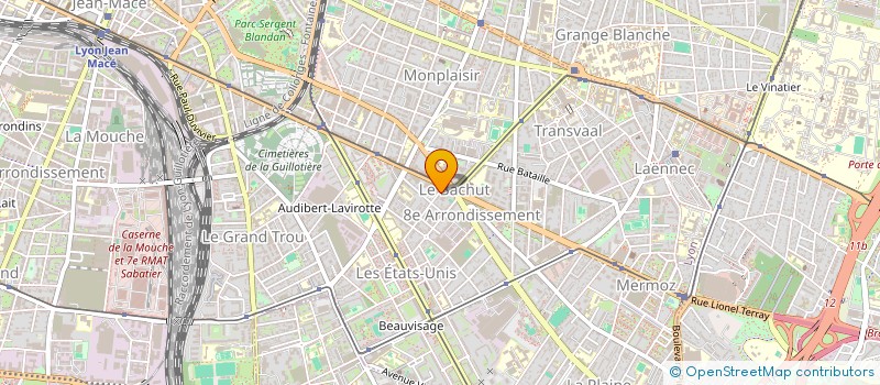 localisation de l'entreprise SCI CCX46  LYON