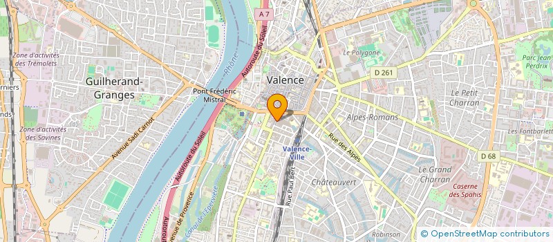 localisation de l'entreprise SCI CD 19 à VALENCE