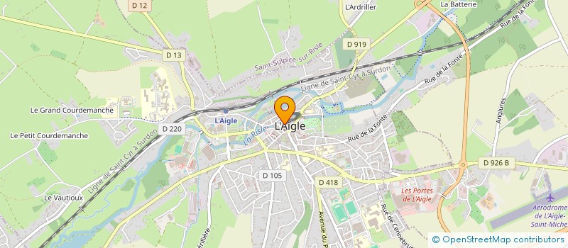 localisation de l'entreprise SCI CD à L'AIGLE