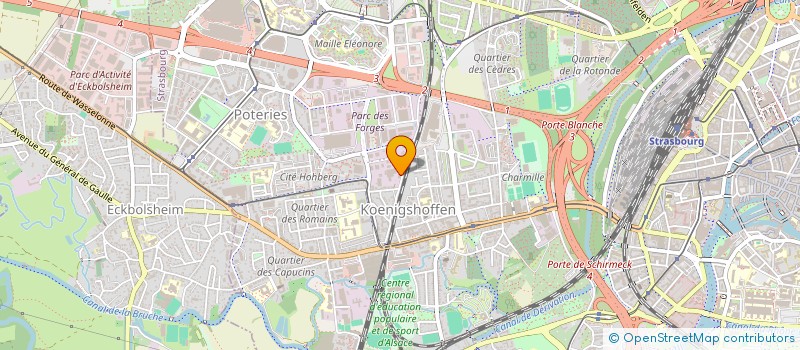 localisation de l'entreprise SCI CD  STRASBOURG