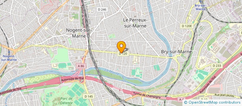 localisation de l'entreprise SCI CD GESTION  LE PERREUX-SUR-MARNE