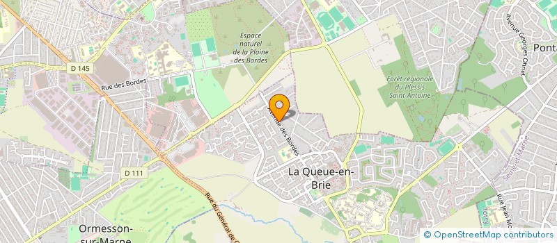 localisation de l'entreprise SCI CD IMMO  LA QUEUE-EN-BRIE