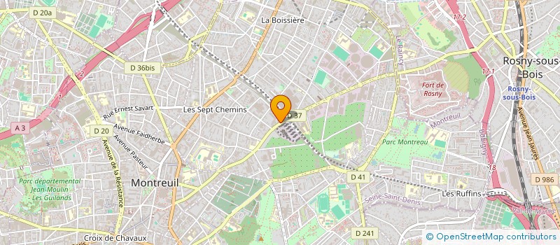 localisation de l'entreprise SCI CD IMMO à MONTREUIL