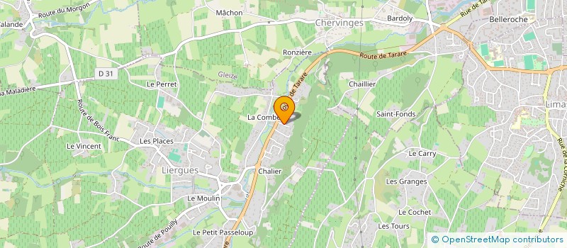 localisation de l'entreprise SCI CD IMMO  PORTE DES PIERRES DOREES