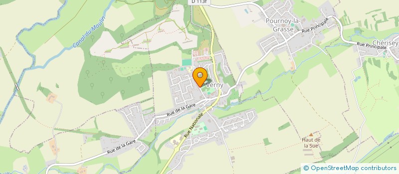 localisation de l'entreprise SCI CD LOGIS  VERNY