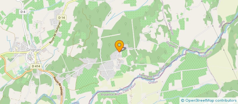 localisation de l'entreprise SCI CD.PELOUX  GRIGNAN