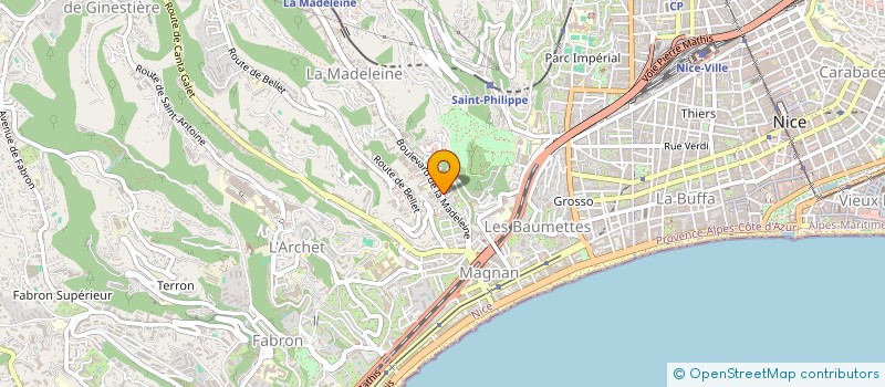 localisation de l'entreprise SCI CD ROM à NICE
