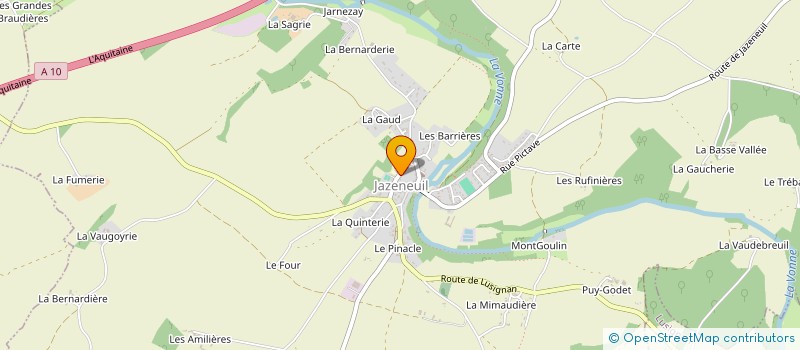 localisation de l'entreprise SCI CD2B  JAZENEUIL