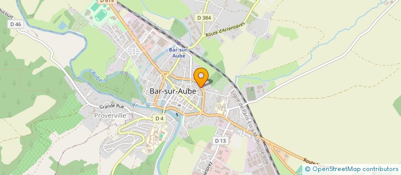 localisation de l'entreprise SCI CD2G  BAR-SUR-AUBE