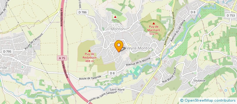 localisation de l'entreprise SCI CD2L  VEYRE-MONTON