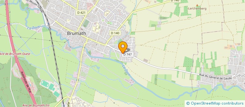 localisation de l'entreprise SCI CD3J  BRUMATH