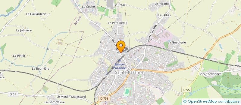 localisation de l'entreprise SCI CD518  SAINTE-PAZANNE