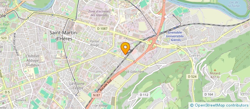 localisation de l'entreprise SCI CDA  SAINT-MARTIN-D'HERES