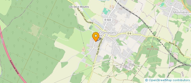 localisation de l'entreprise SCI CDA  CHAMPVANS