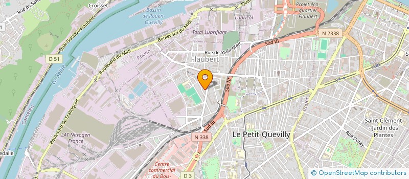localisation de l'entreprise SCI CDAD à LE PETIT-QUEVILLY