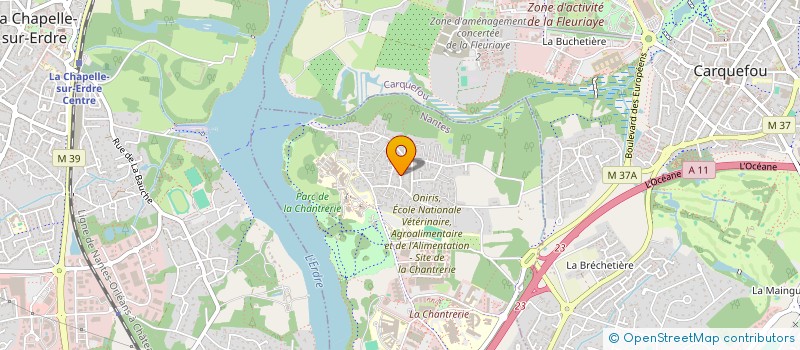 localisation de l'entreprise SCI CDB LES THEBAUDIERES à NANTES