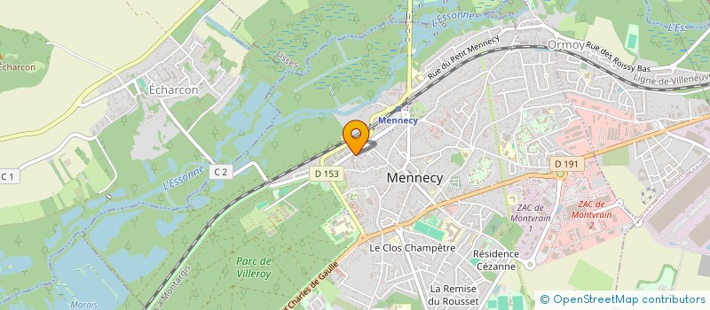 localisation de l'entreprise SCI CDBK  MENNECY