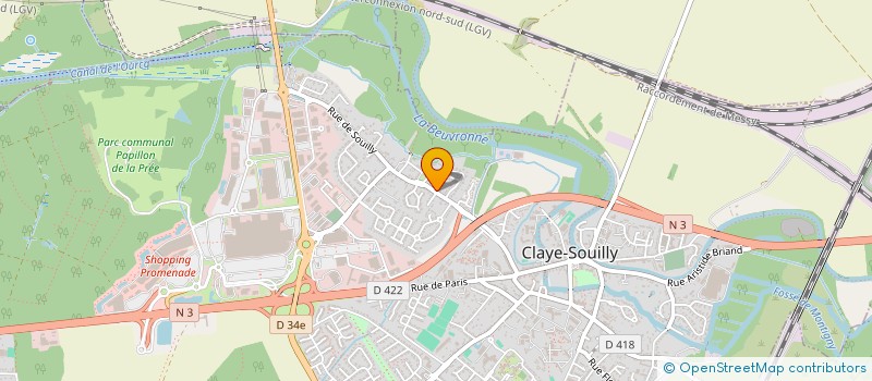 localisation de l'entreprise SCI CDC  CLAYE-SOUILLY