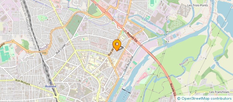 localisation de l'entreprise SCI CDDG IMMO 22  ROANNE