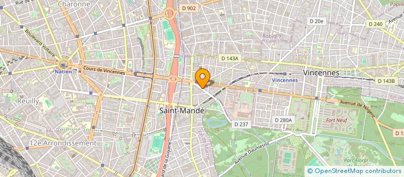 localisation de l'entreprise SCI CDE  SAINT-MANDE