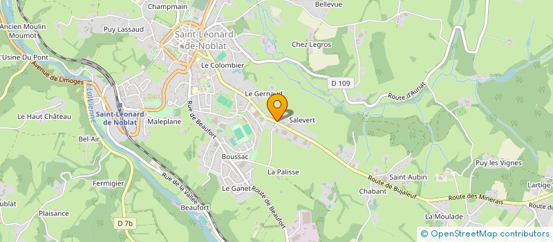 localisation de l'entreprise SCI CDF IMMOBILIER à SAINT-LEONARD-DE-NOBLAT