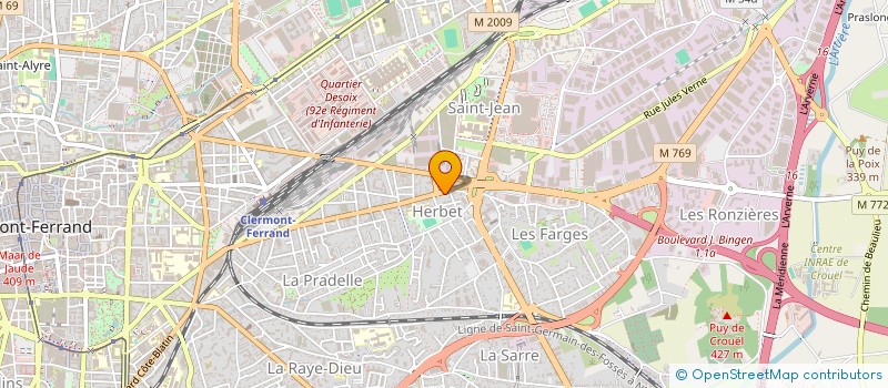 localisation de l'entreprise SCI CDFV  CLERMONT-FERRAND