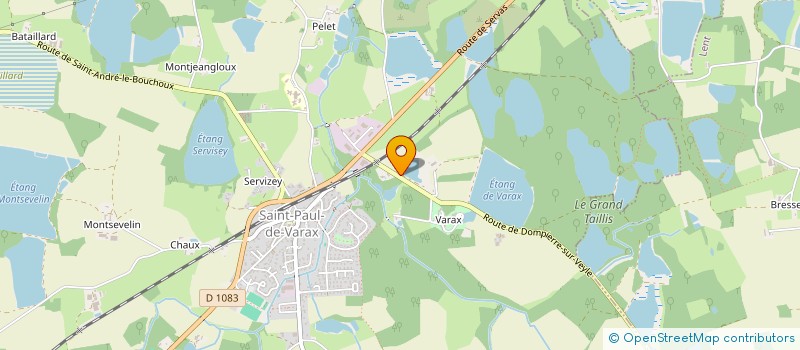 localisation de l'entreprise SCI CDFX SHEIBLI  SAINT-PAUL-DE-VARAX