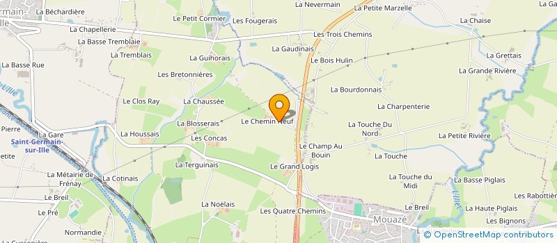 localisation de l'entreprise SCI CDG  SAINT-SULPICE-LA-FORET