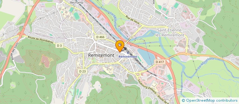 localisation de l'entreprise SCI CDG  REMIREMONT