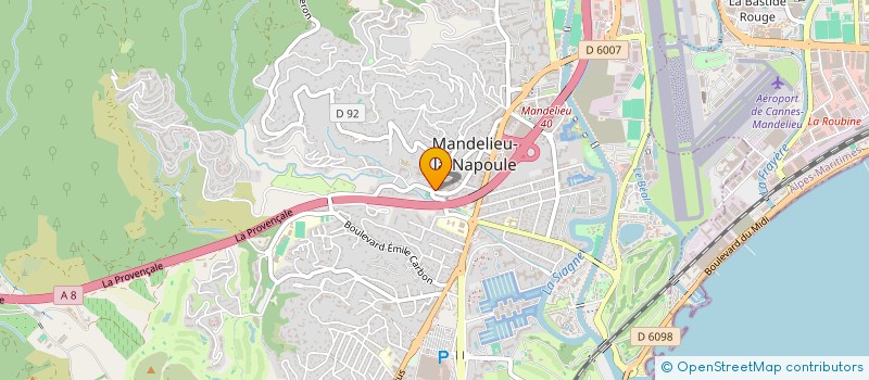 localisation de l'entreprise SCI CDH AMENAGEMENTS  MANDELIEU-LA-NAPOULE