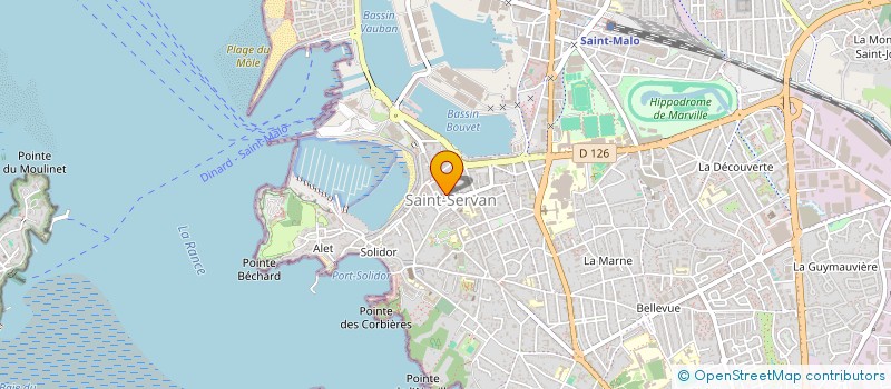 localisation de l'entreprise SCI CDH GEORGE V  SAINT-MALO