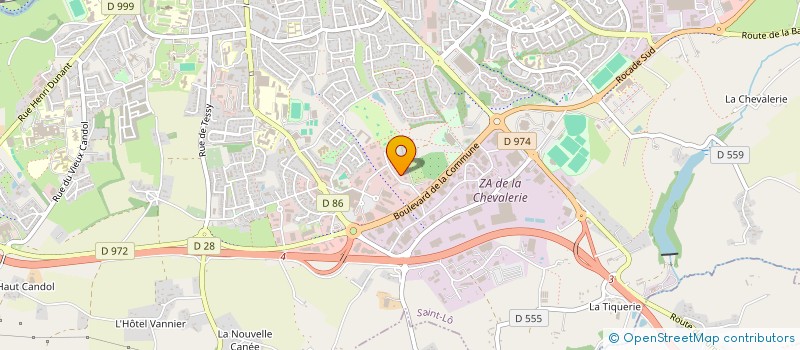 localisation de l'entreprise SCI CDHAT 35  SAINT-LO