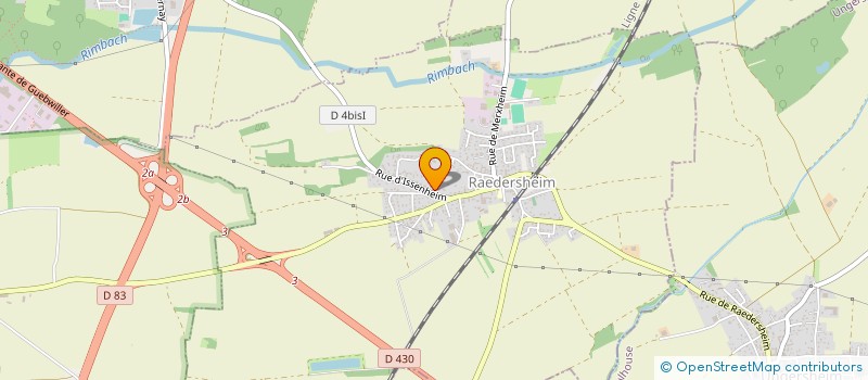 localisation de l'entreprise SCI CDJ  RAEDERSHEIM