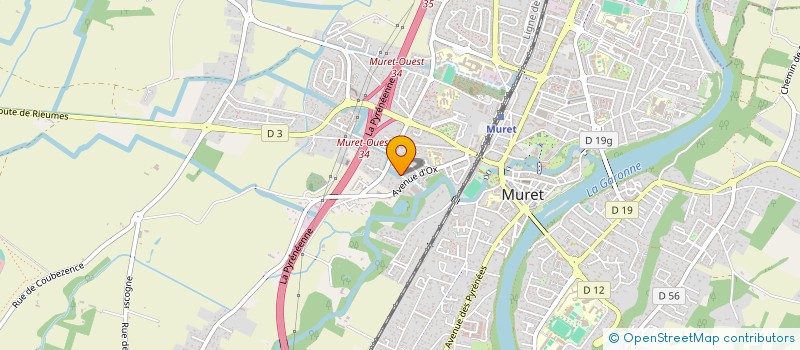 localisation de l'entreprise SCI CDJBE  MURET