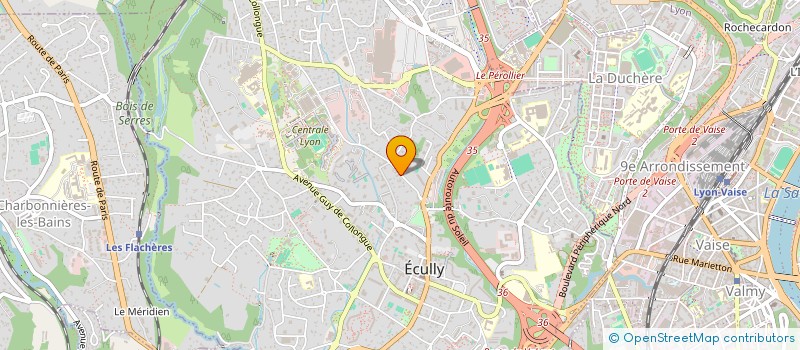 localisation de l'entreprise SCI CDLP  ECULLY