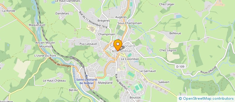 localisation de l'entreprise SCI CDLP87 à SAINT-LEONARD-DE-NOBLAT