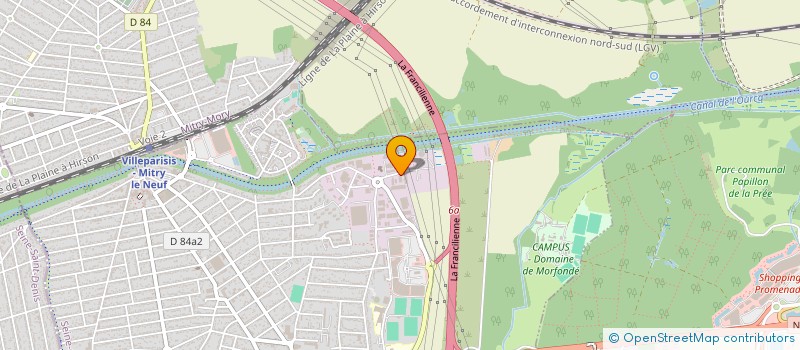 localisation de l'entreprise SCI CDM  VILLEPARISIS