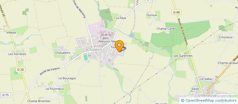 localisation de l'entreprise SCI CDM  CHALEINS