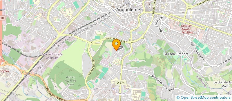 localisation de l'entreprise SCI CDM à ANGOULEME
